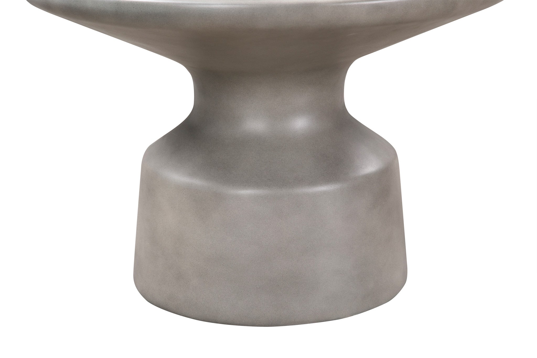 24" Gray Concrete Round Coffee Table-4