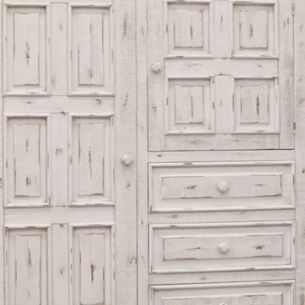 55" White Solid Wood Three Drawer Gentlemans Chest-4