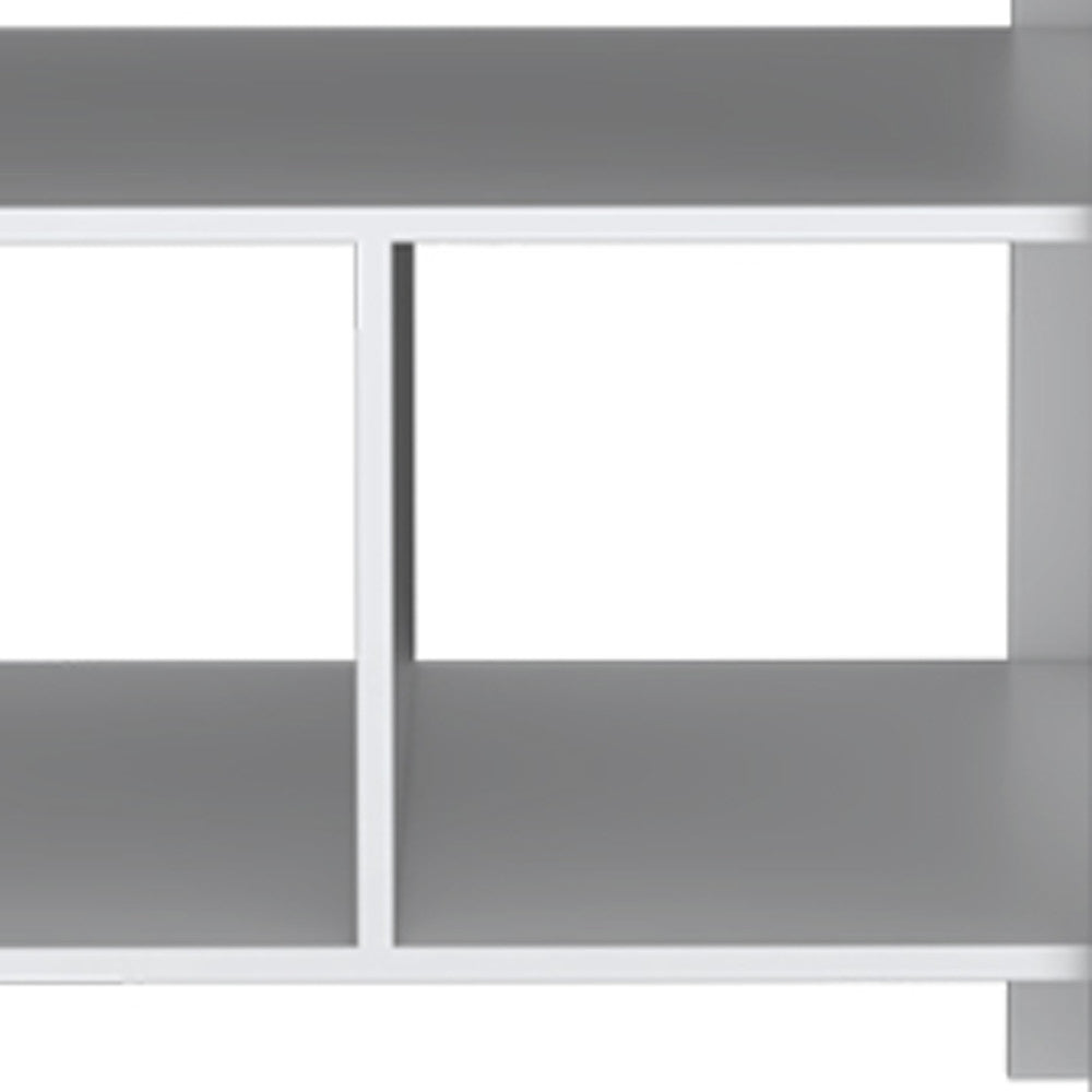 35" Natural and White Wood Kitchen Island With Storage-6