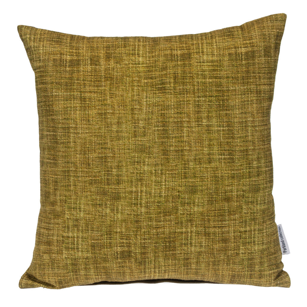 18" Green Weave Cotton Throw Pillow-1