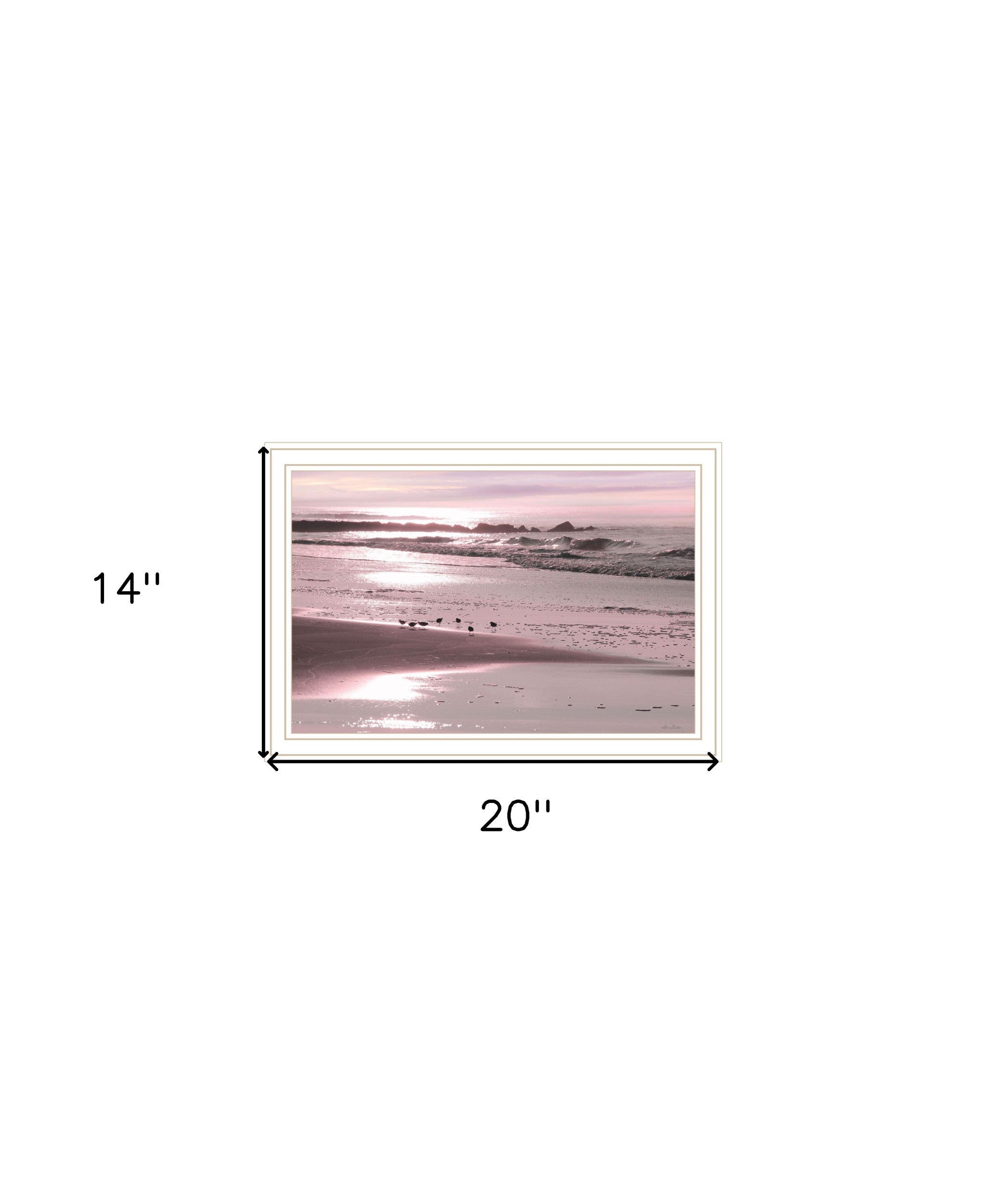 Breakfast On The Beach White Framed Print Wall Art-4