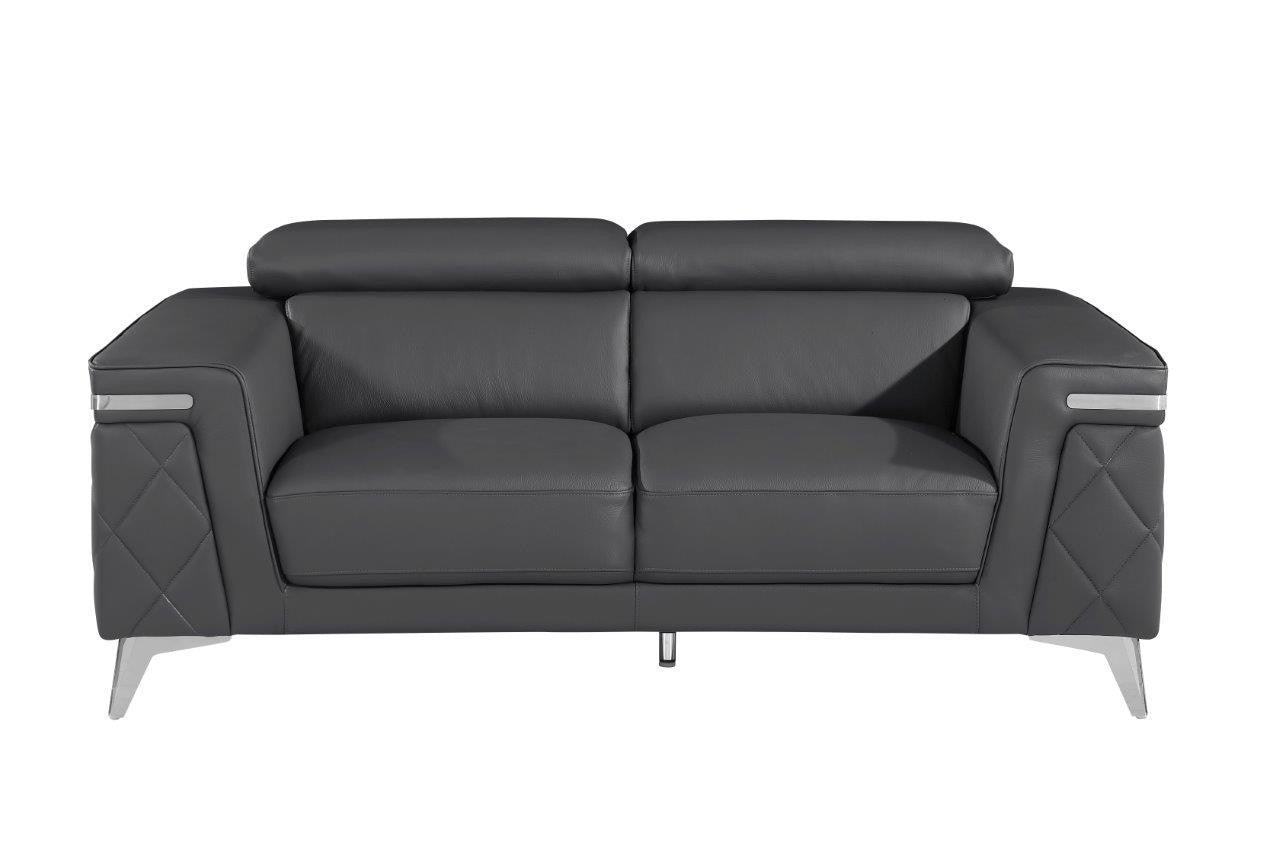 Two Piece Gray Four Person Seating Set-8