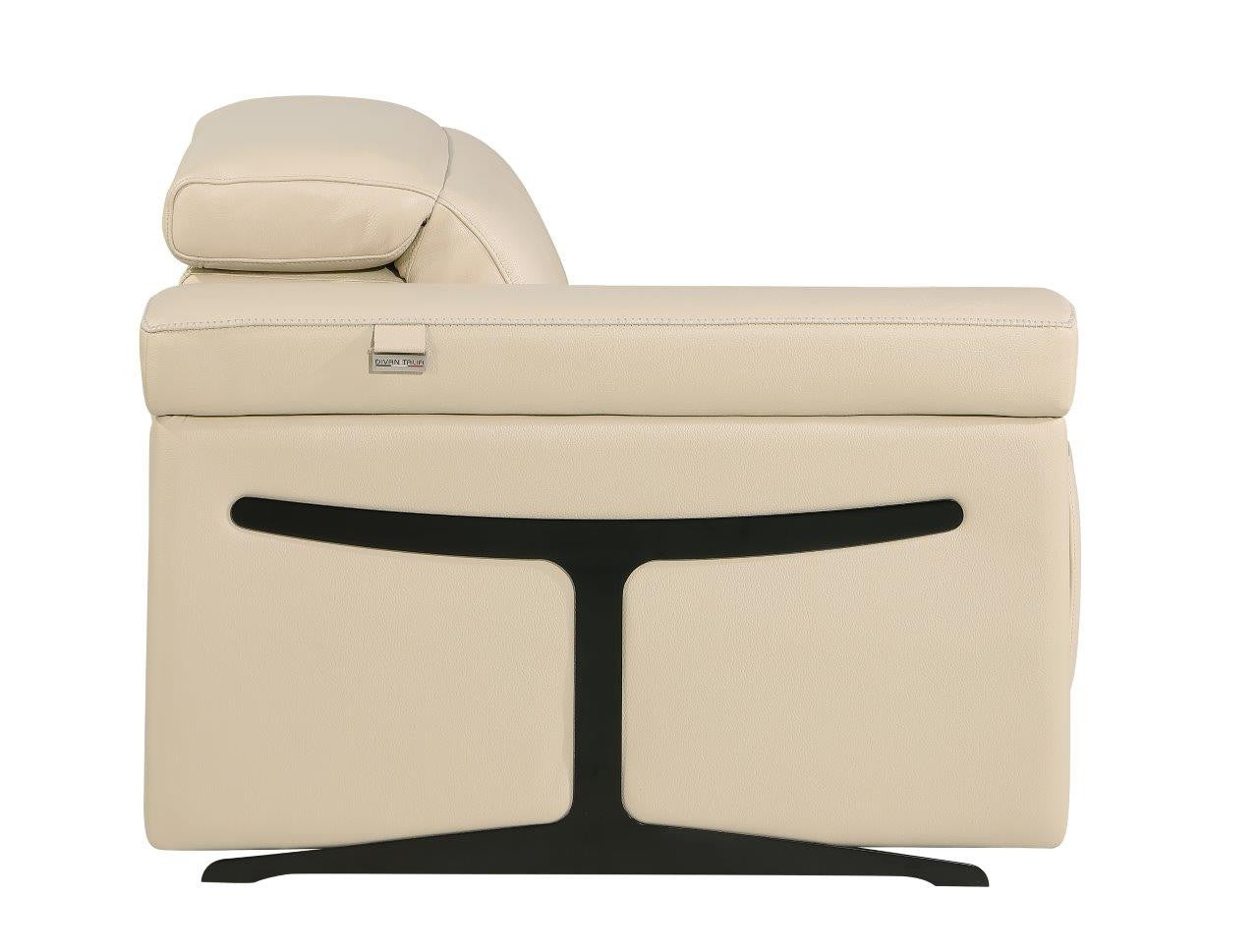 Beige Italian Leather Modular L Shaped Five Piece Corner Sectional-2