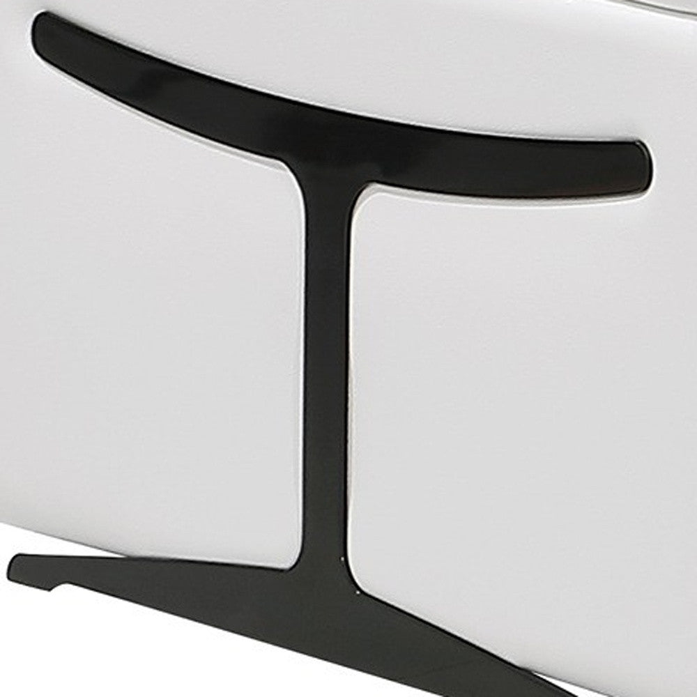 White Italian Leather Modular L Shaped Six Piece Corner Sectional With Console-6