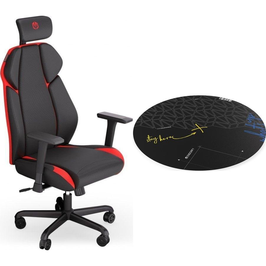Fotel Endorfy Fotel Endorfy Meta RD czarno-czerwony (EY8A006) + Floor Pad FP110C (M-9140520)-0