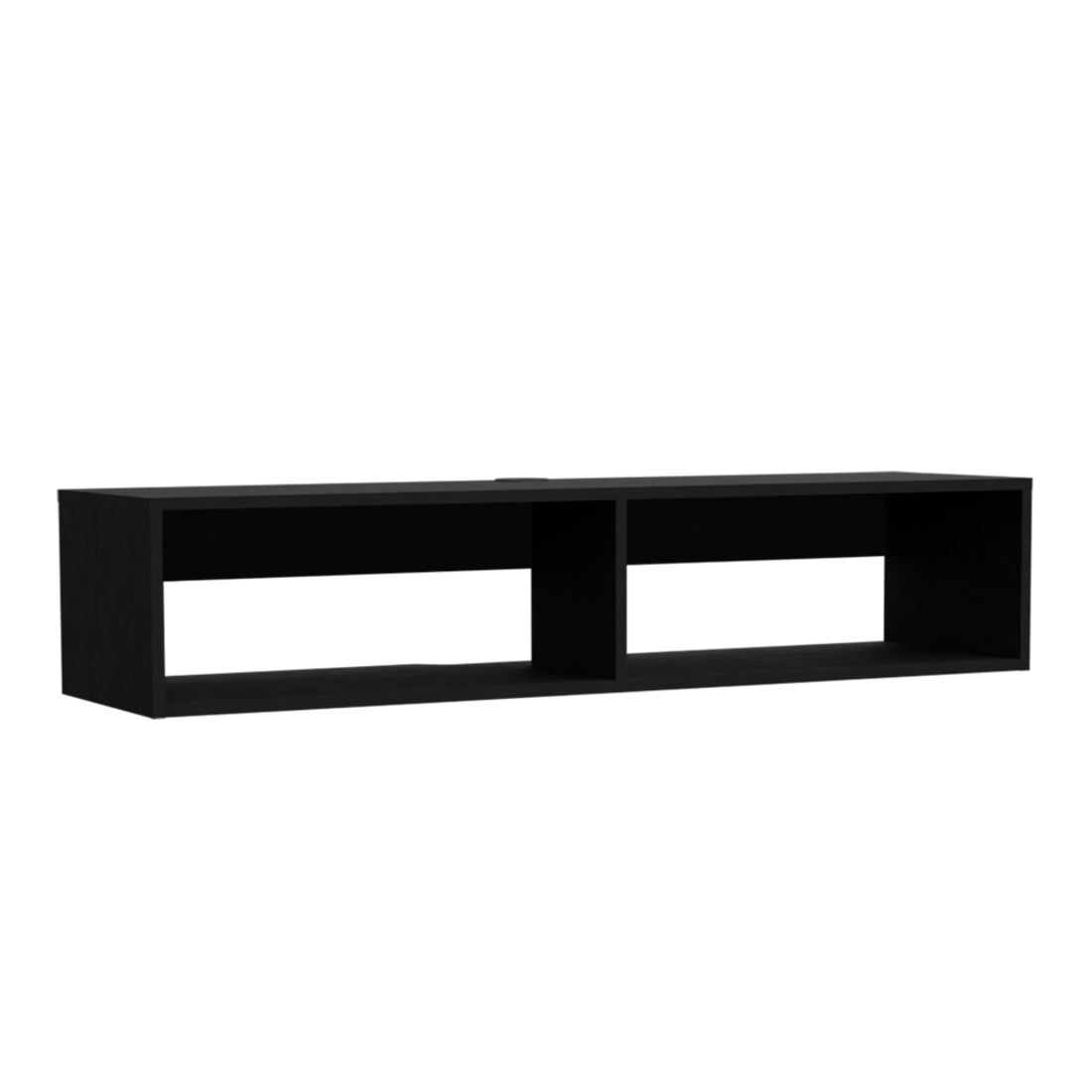 48" Black Floating Mount Entertainment Center-2