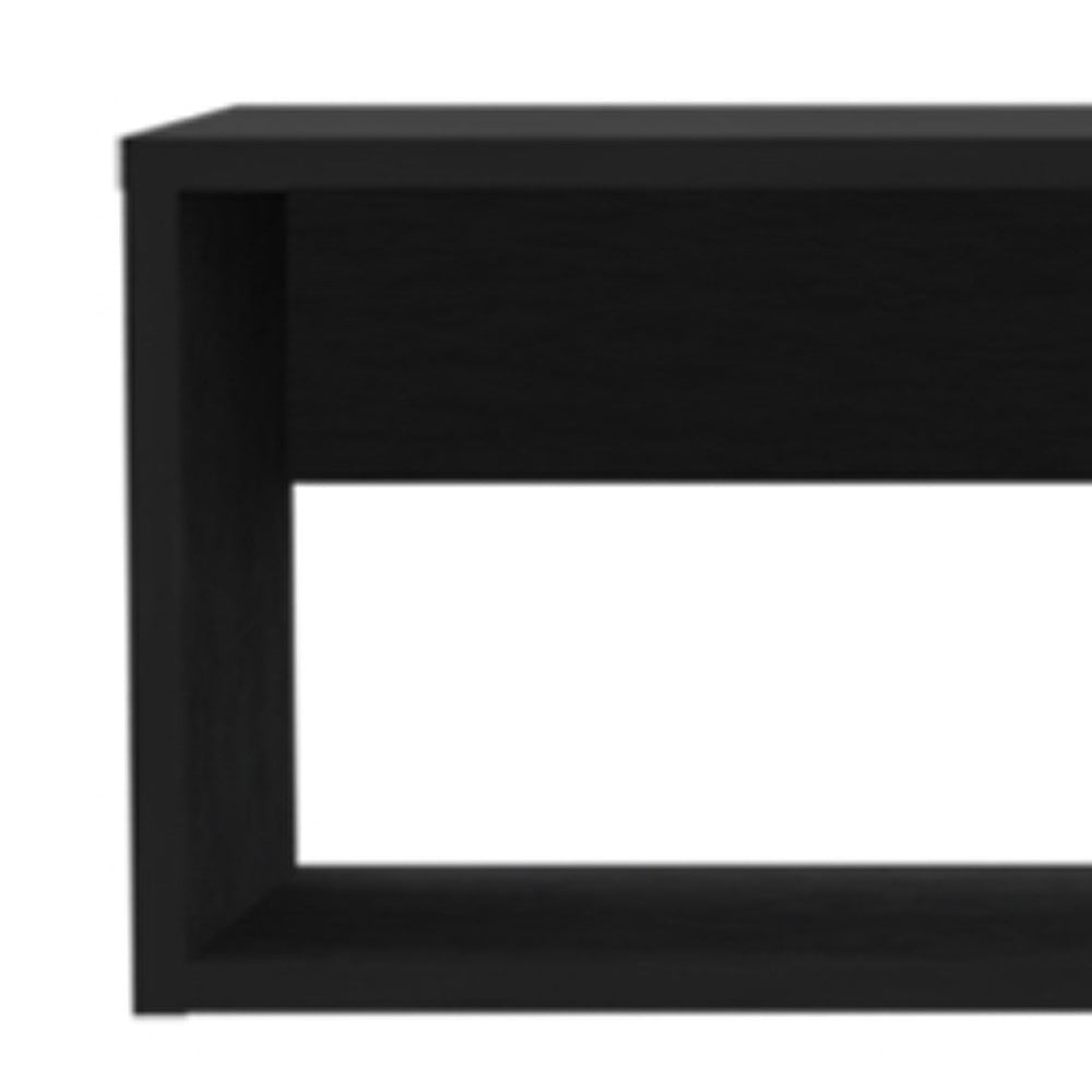 48" Black Floating Mount Entertainment Center-4