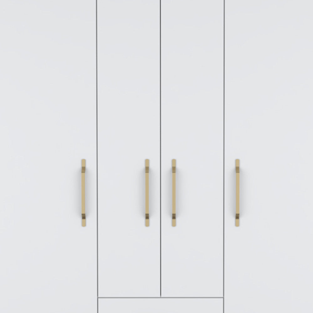 59" White Two Drawer Combo Dresser-3