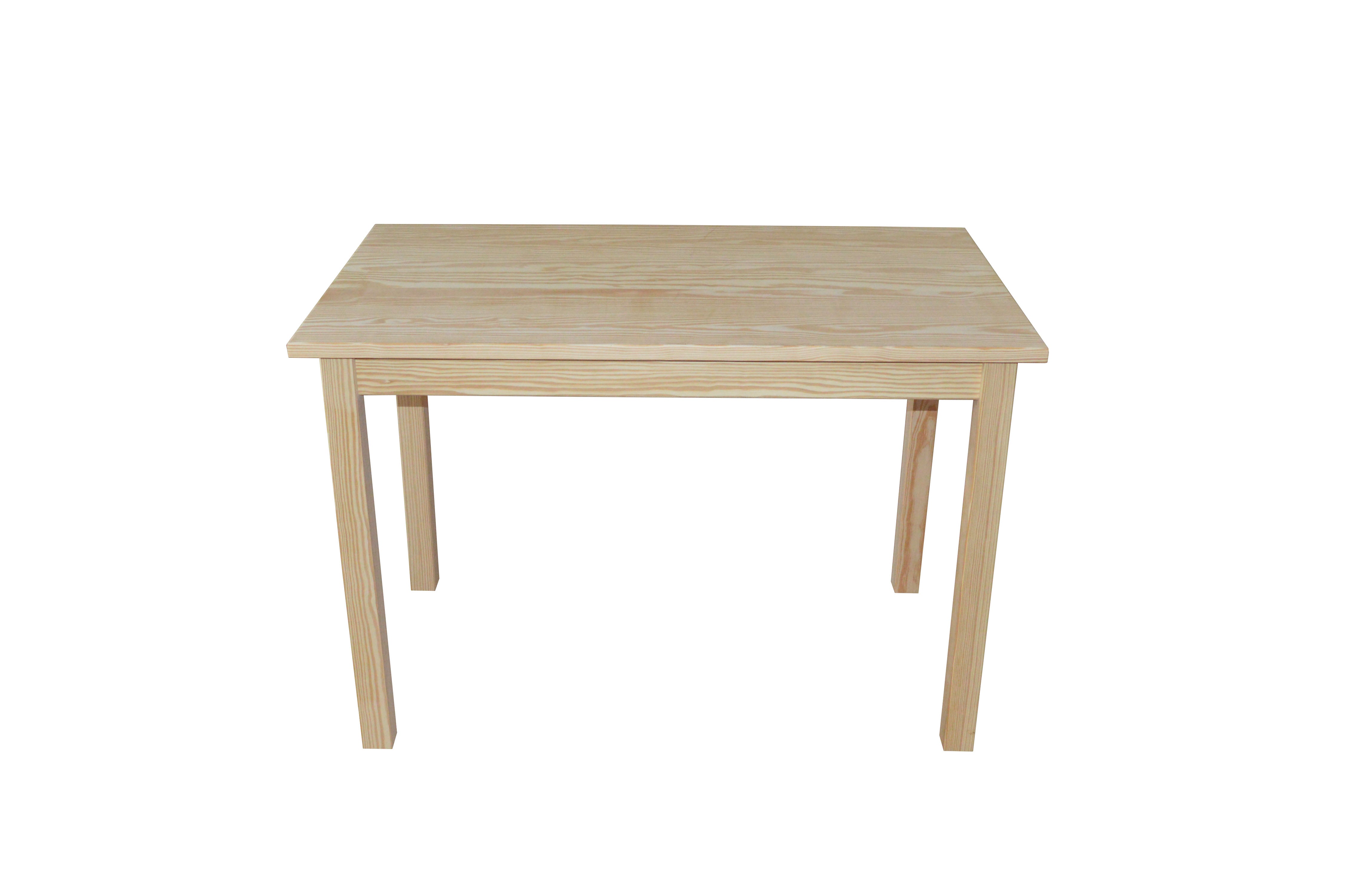 48" Natural Solid Wood Dining Table-1