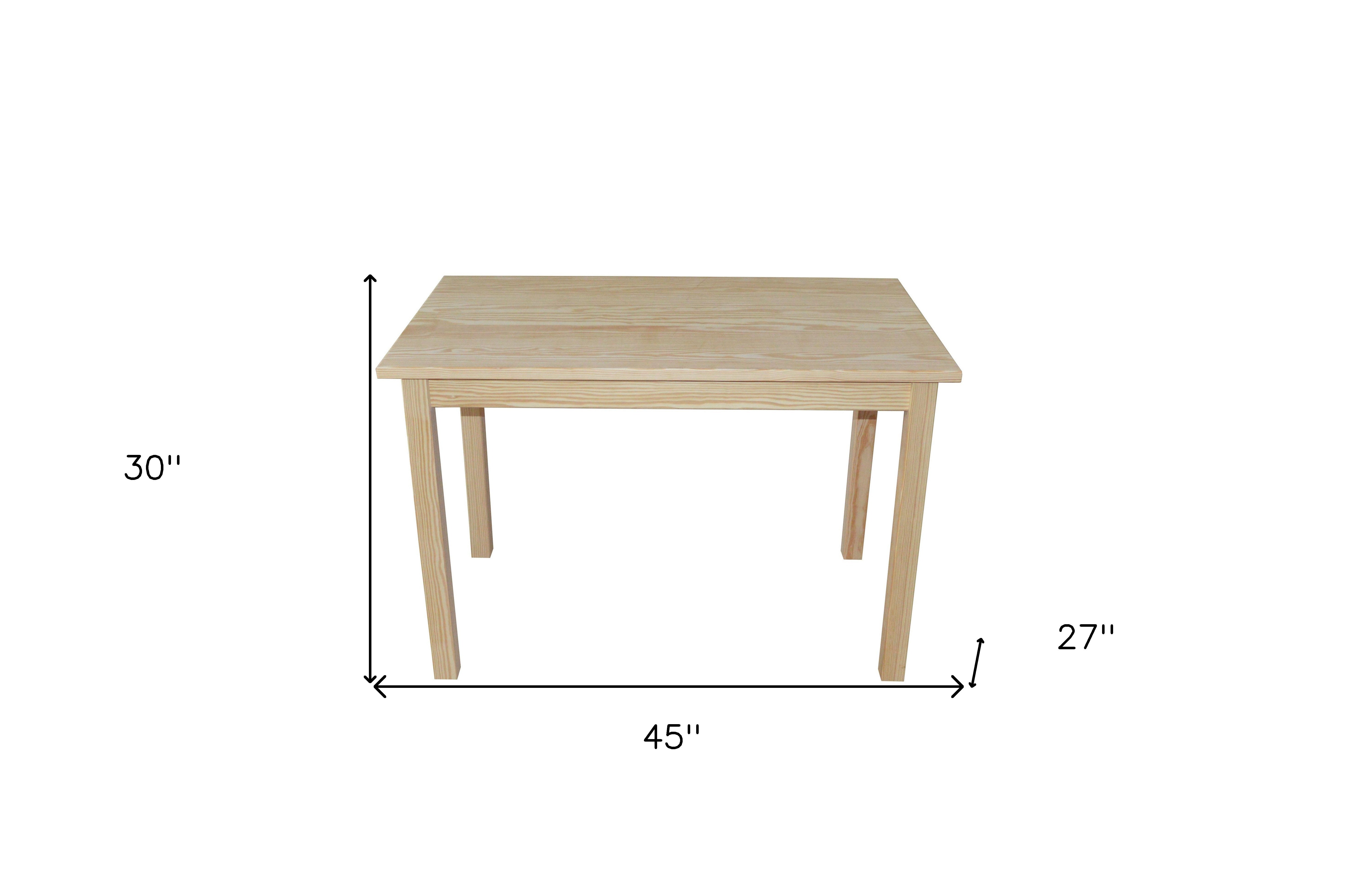 48" Natural Solid Wood Dining Table-7