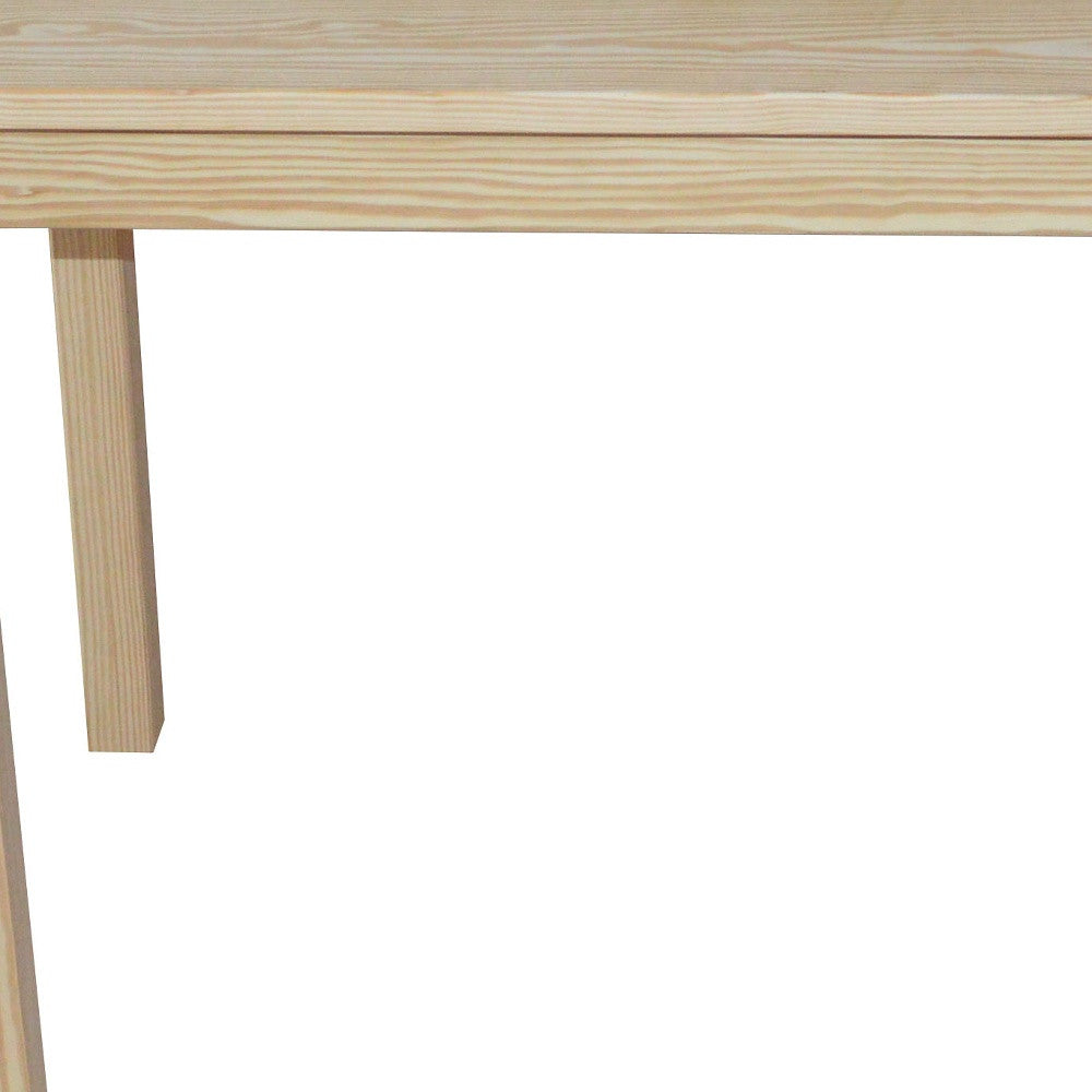 48" Natural Solid Wood Dining Table-5