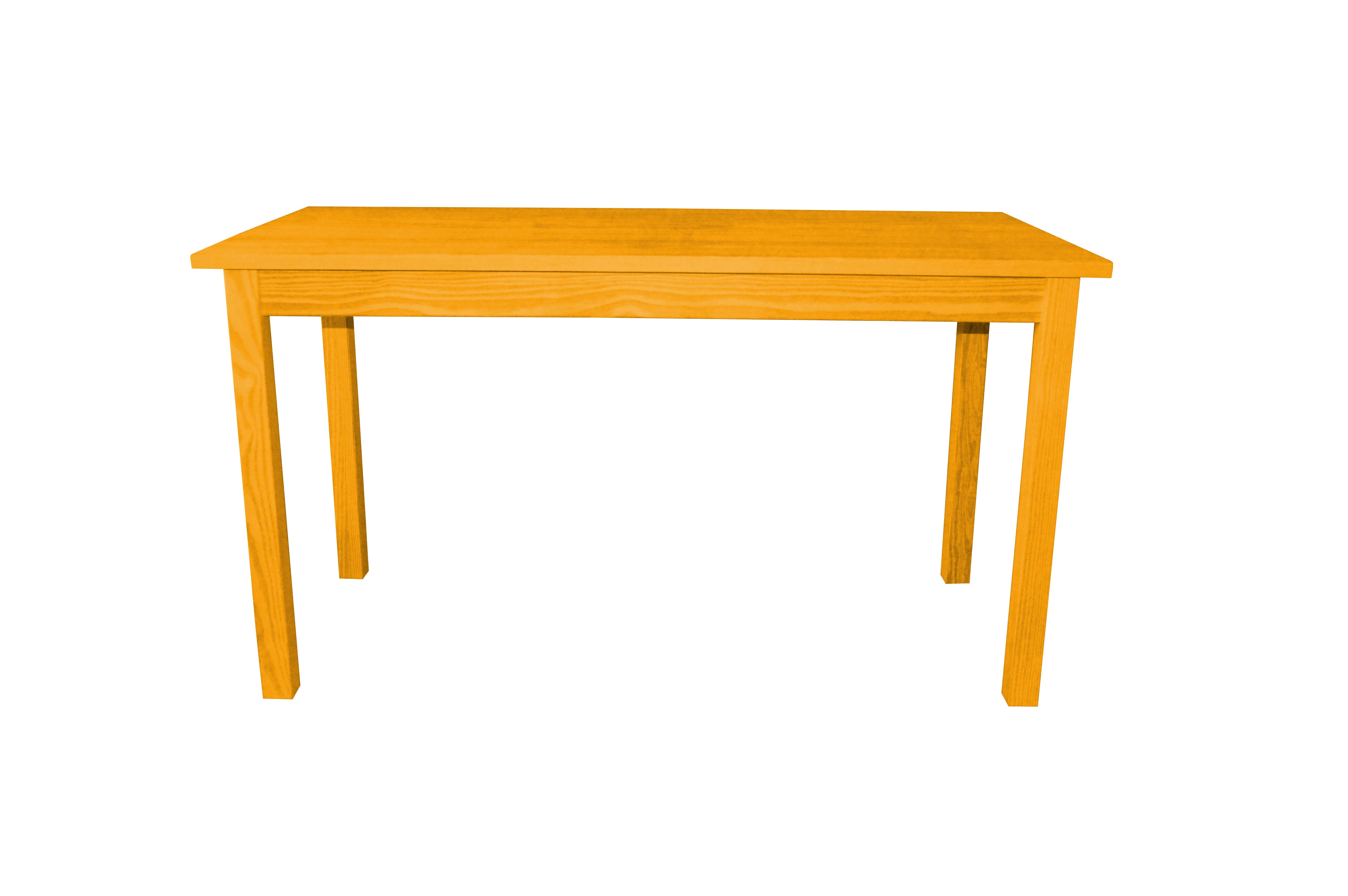 60" Goldenrod Solid Wood Dining Table-1