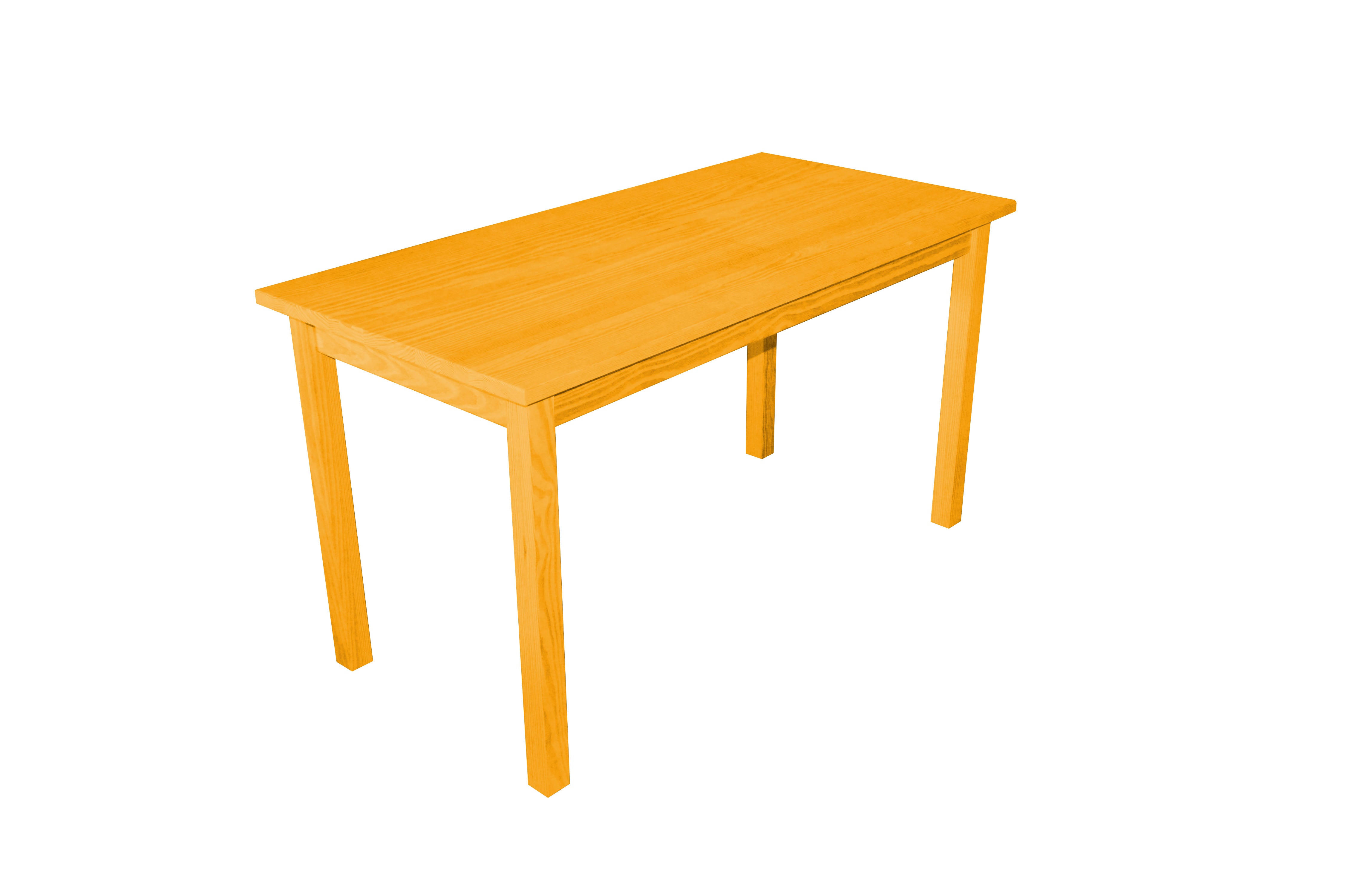 60" Goldenrod Solid Wood Dining Table-4
