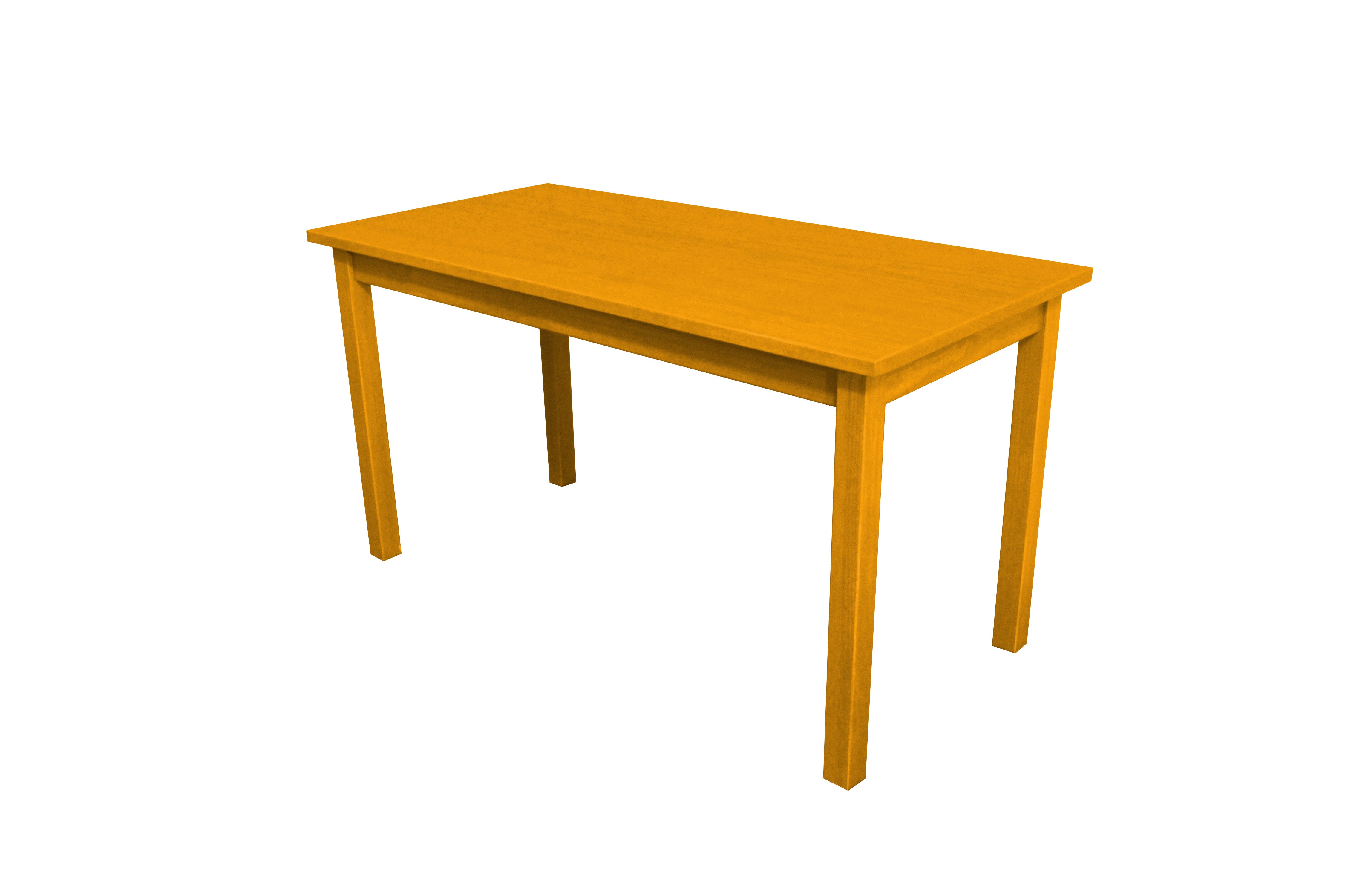 60" Goldenrod Solid Wood Dining Table-2