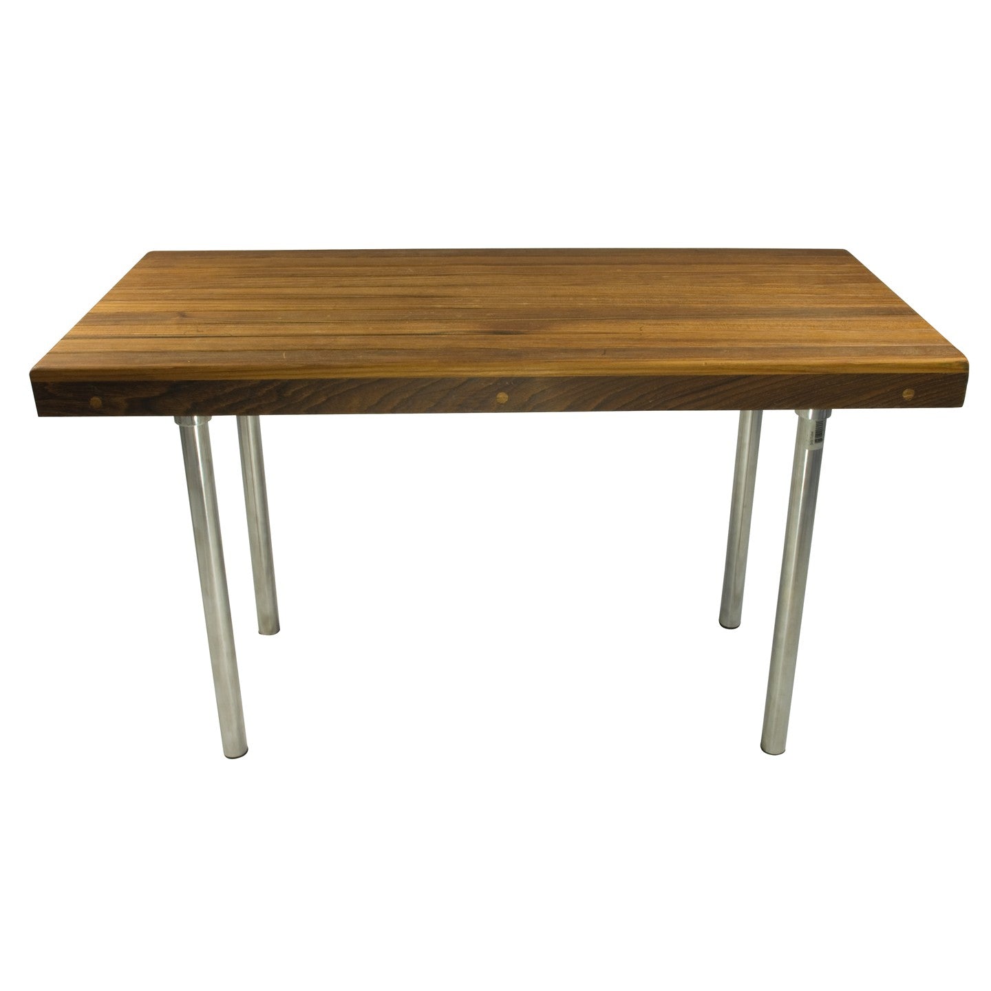 18" X 30" Brown Teak Rectangular Shower Bench-1