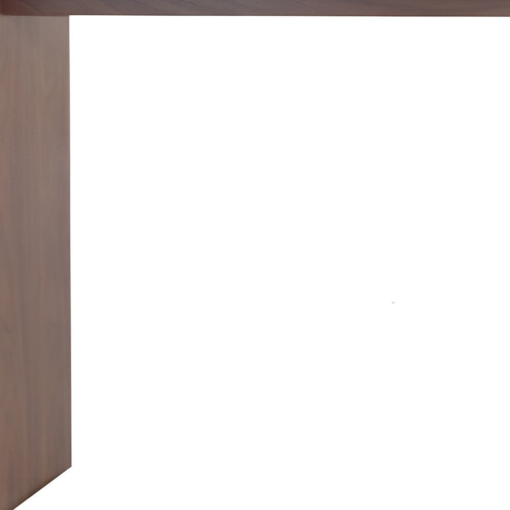 60" Brown Wood Rectangular Bar Table-2