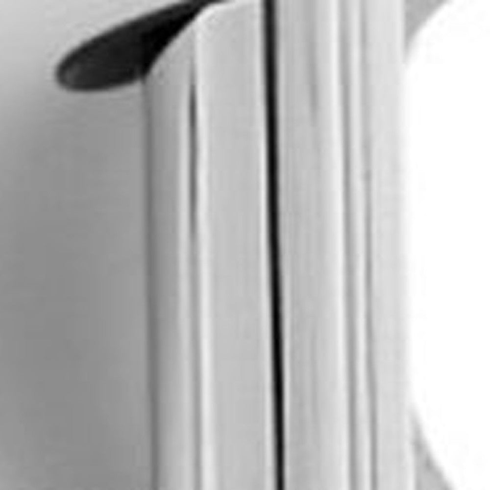 White and Silver Faux Leather and Metal Low Back Adjustable Height Bar Chair-3