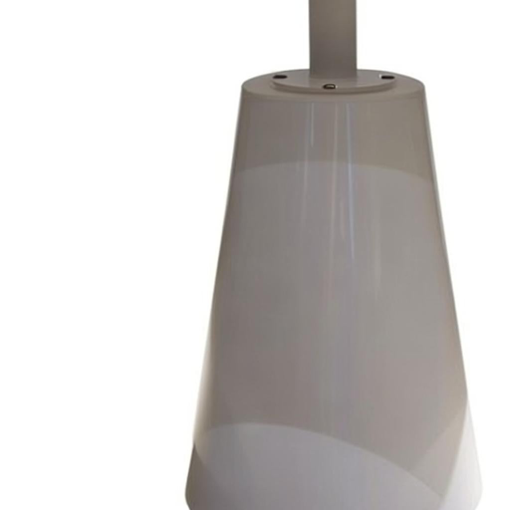 36" White Wood And Metal Pedestal Base Round Top Dining Table-2