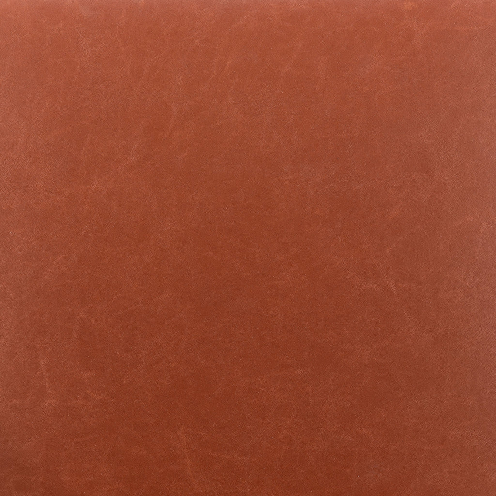 30" Brown And Black Faux Leather And Steel Bar Height Swivel Bar Chair-8