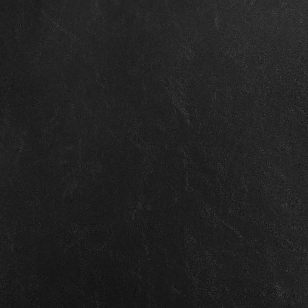 26" Black And Bronze Faux Leather And Steel Counter Height Swivel Bar Chair-8