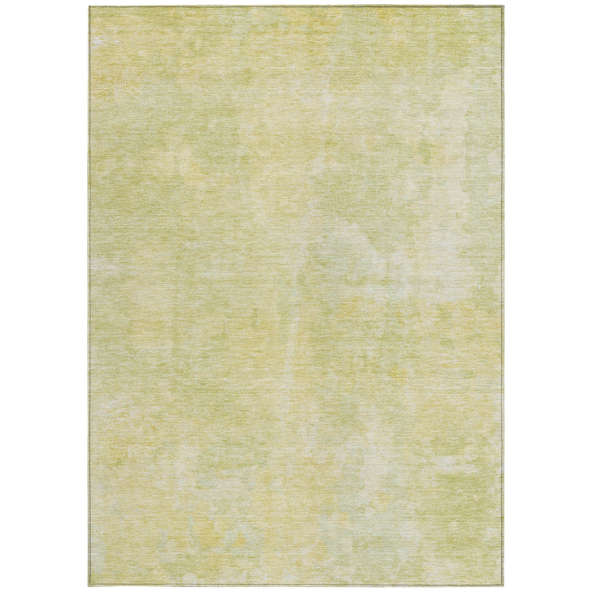 3' X 5' Gold Abstract Washable Non Skid Indoor Outdoor Area Rug-4