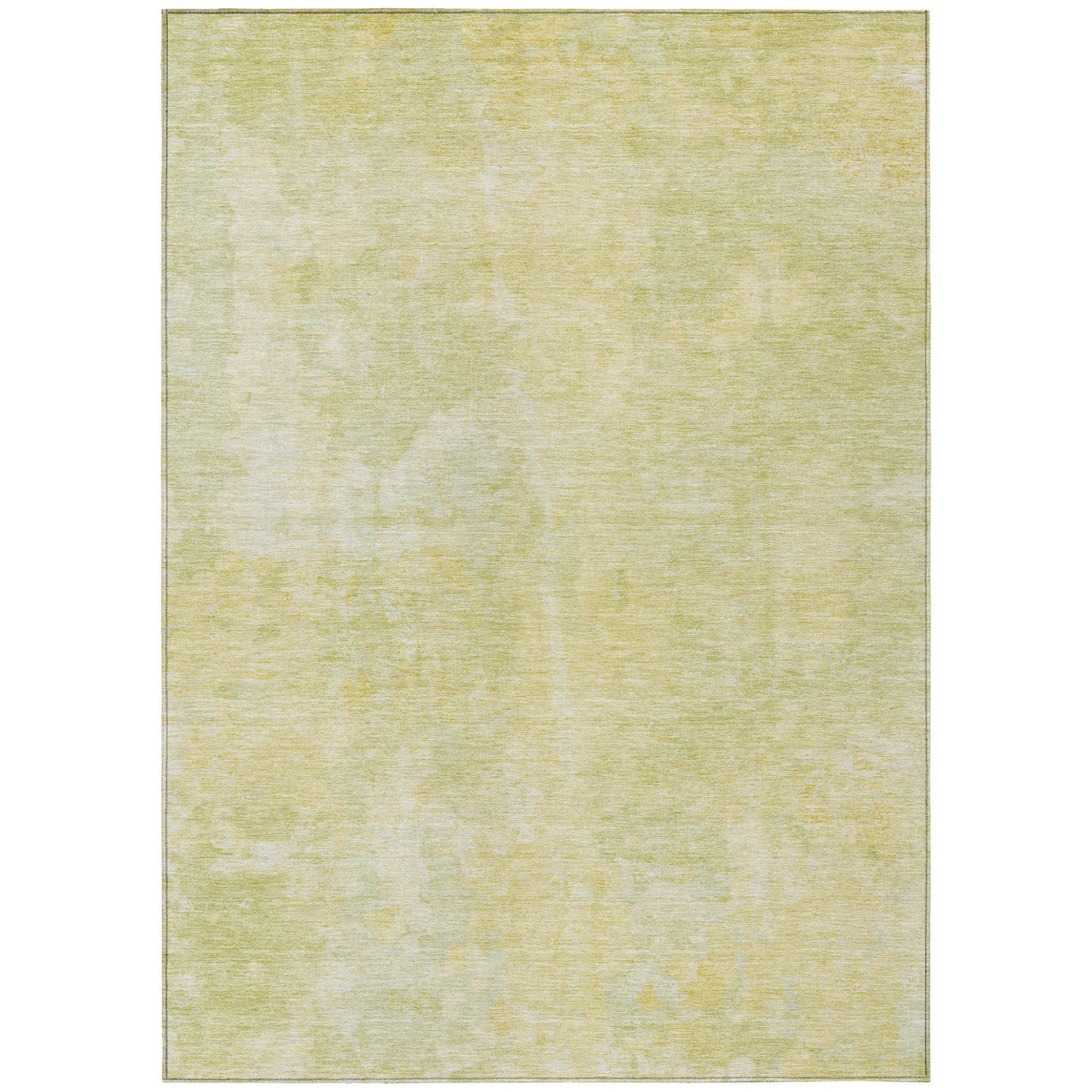 3' X 5' Gold Abstract Washable Non Skid Indoor Outdoor Area Rug-1