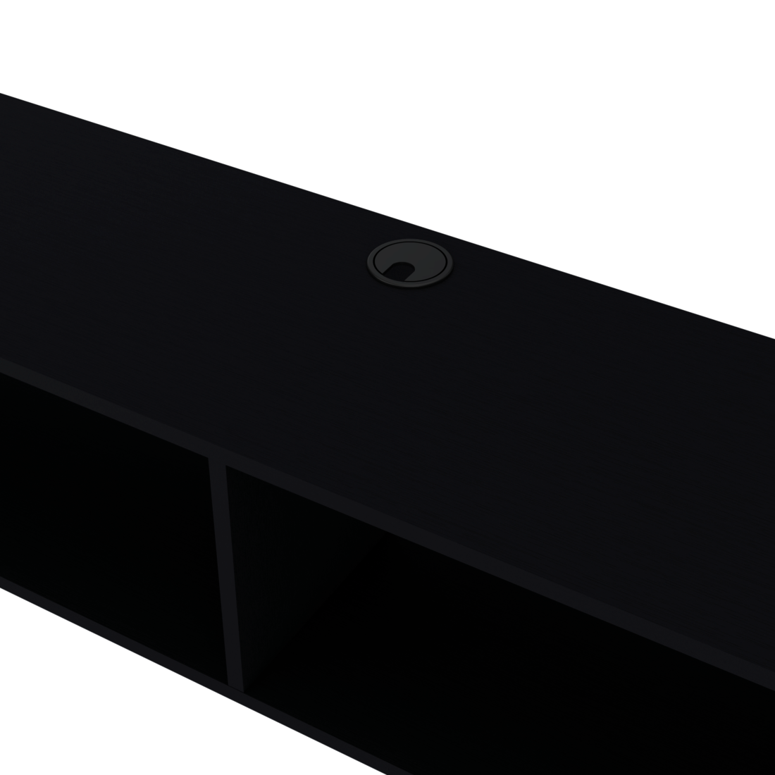 59" Black Floating Mount TV Stand-8