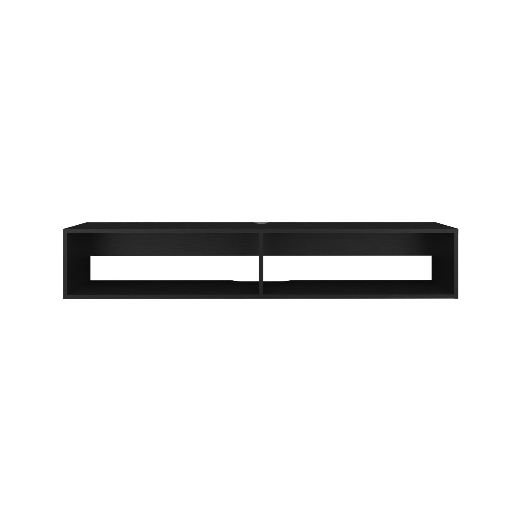 59" Black Floating Mount TV Stand-1