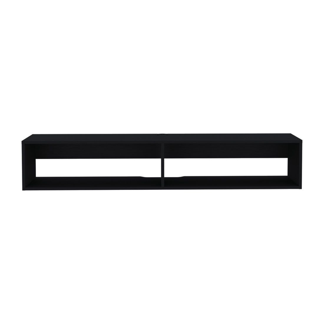59" Black Floating Mount TV Stand-5
