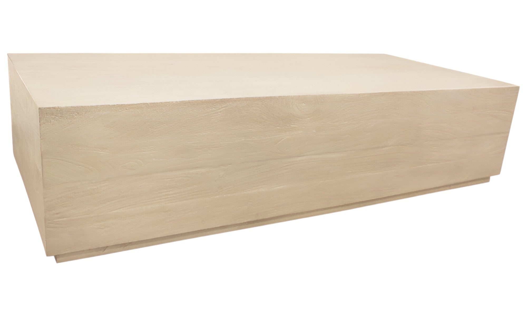 66" Natural Solid Wood Distressed Coffee Table-3