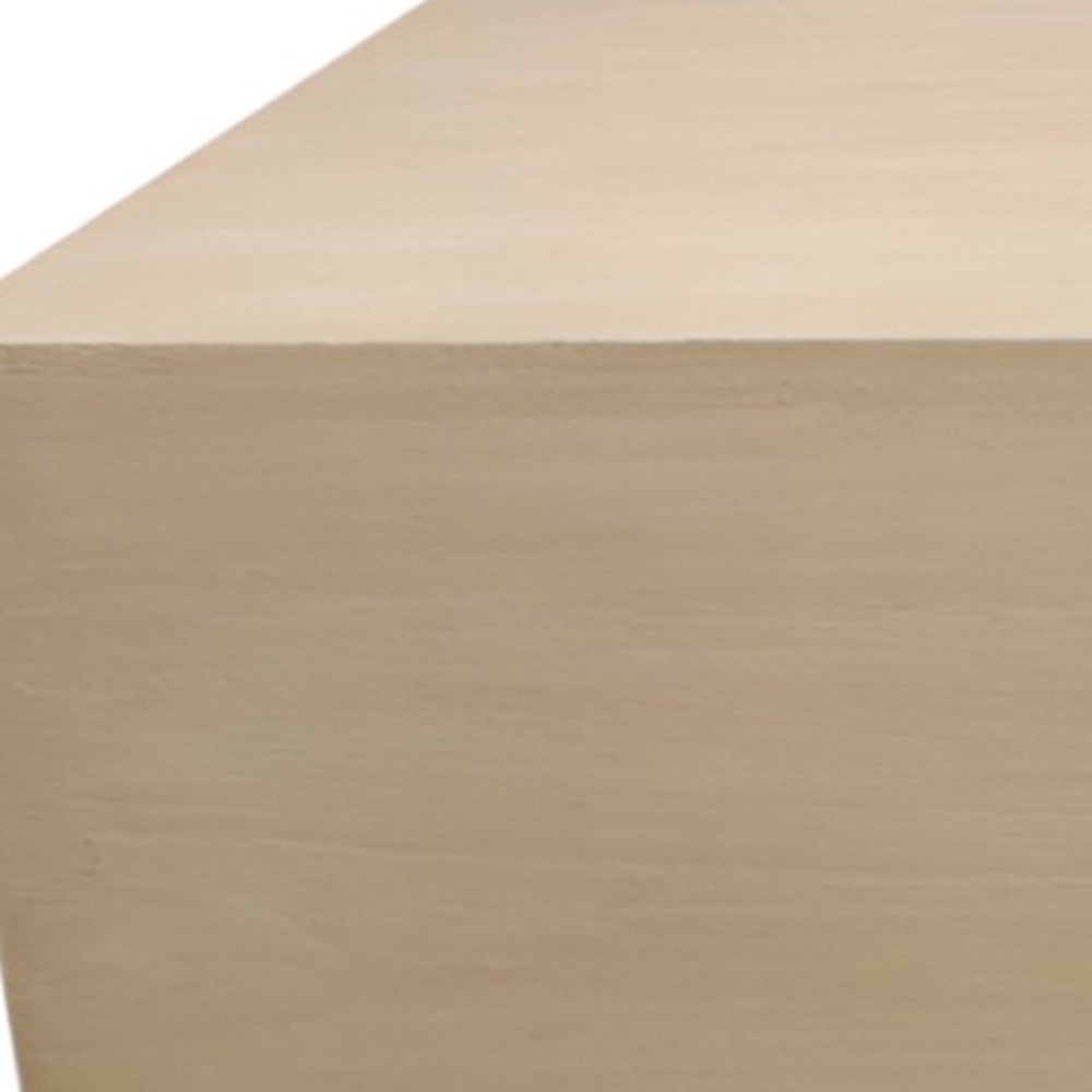 66" Natural Solid Wood Distressed Coffee Table-8