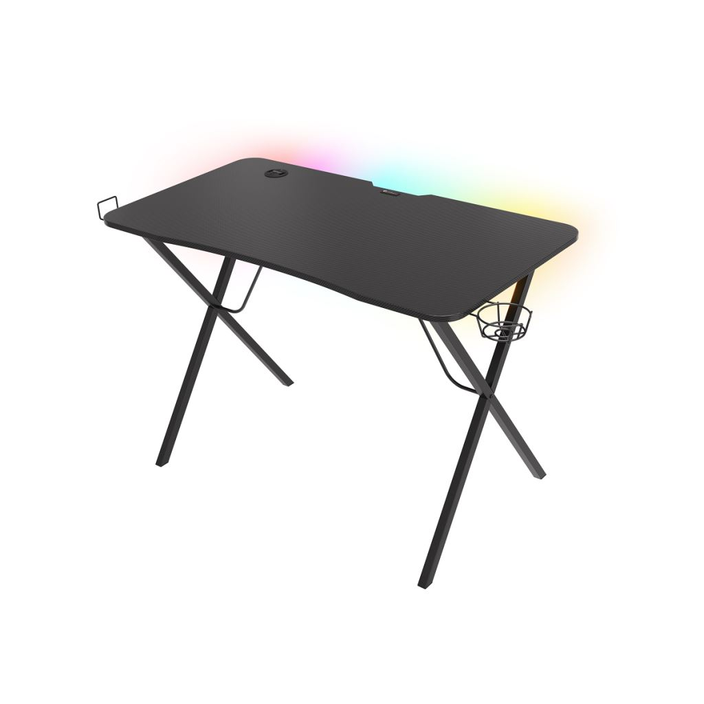 Biurko Genesis Holm 200 RGB Czarne 113 cmx60 cm (NDS-1606)-0