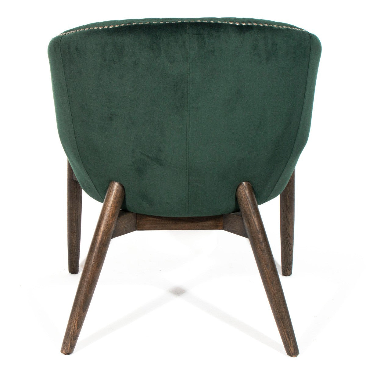 28" Green And Brown Velvet Arm Chair-4