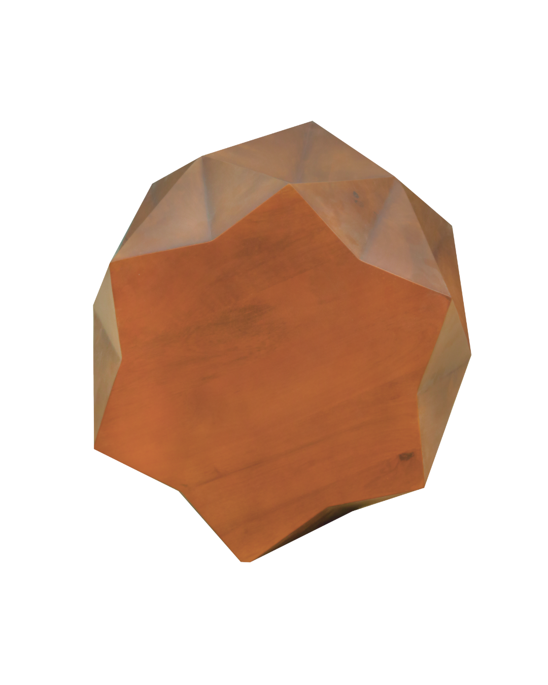 24" Brown Solid Wood End Table-2