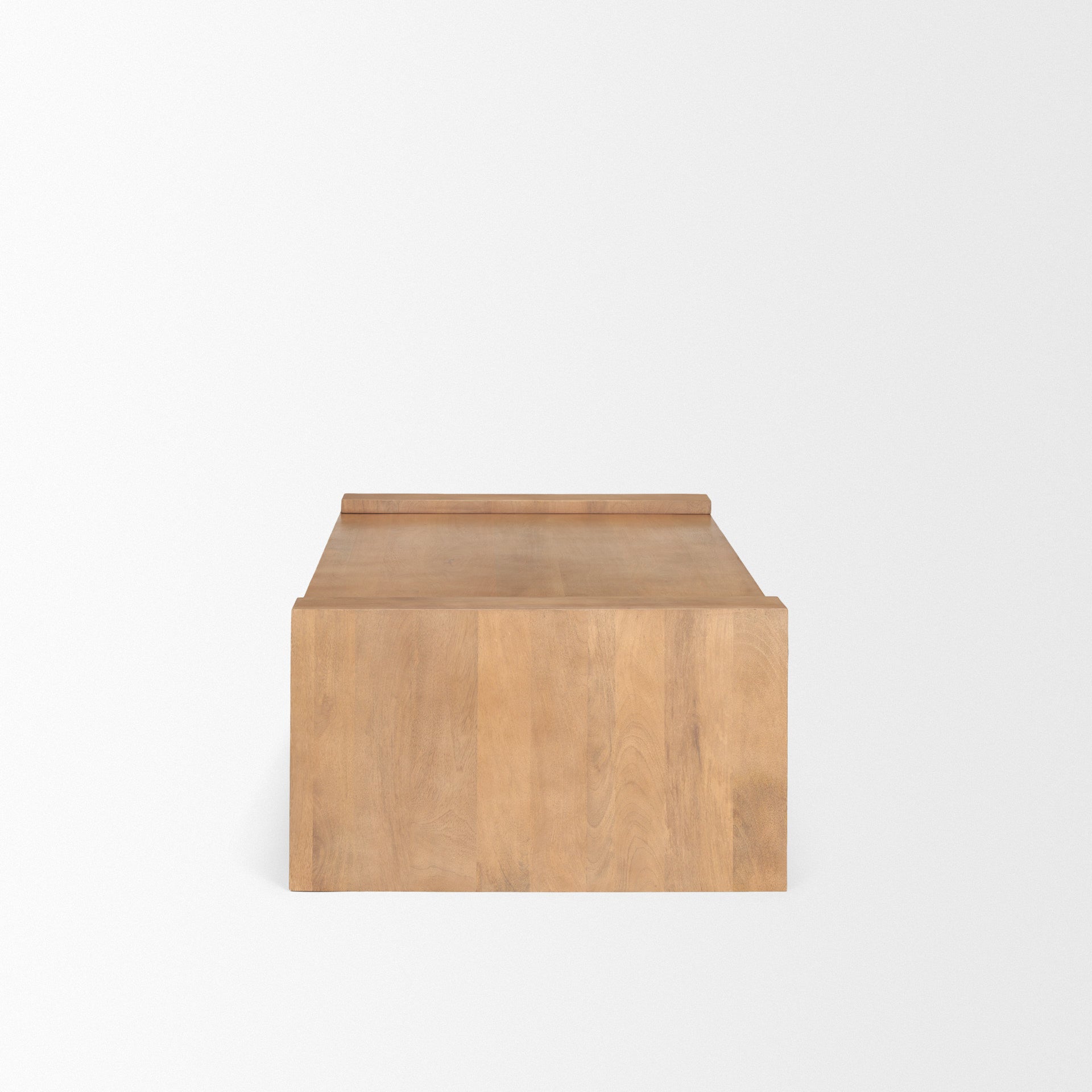 48" Natural Solid Wood Sled Coffee Table-3