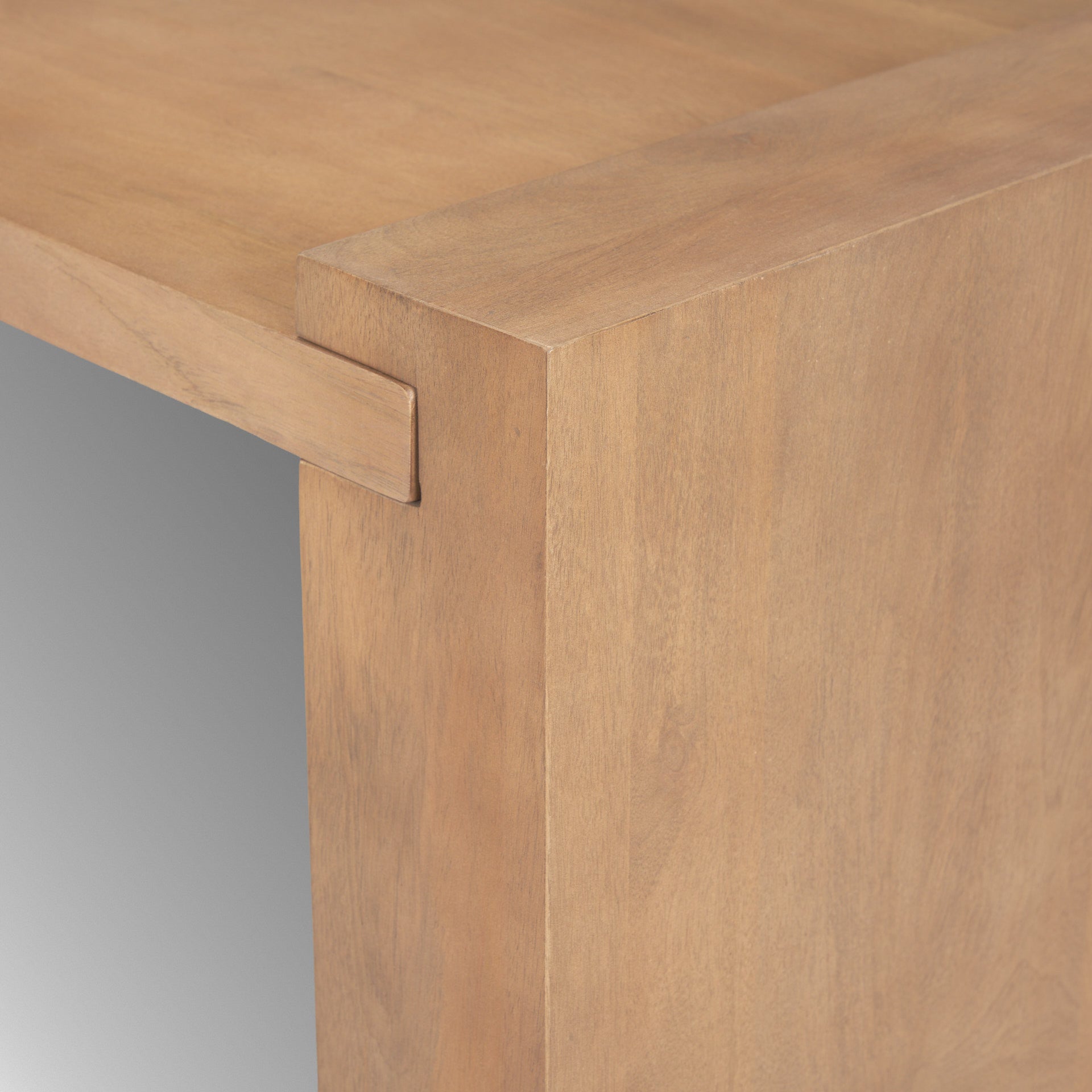 48" Natural Solid Wood Sled Coffee Table-8