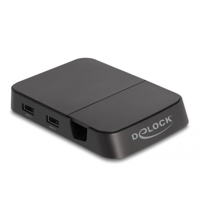 DeLOCK Stacja dokująca do smartfona 4K ze zintegrowanym uchwytem - HDMI/USB/Hub/SD/Micro SD dla systemu Android lub Windows (delock88018)-0