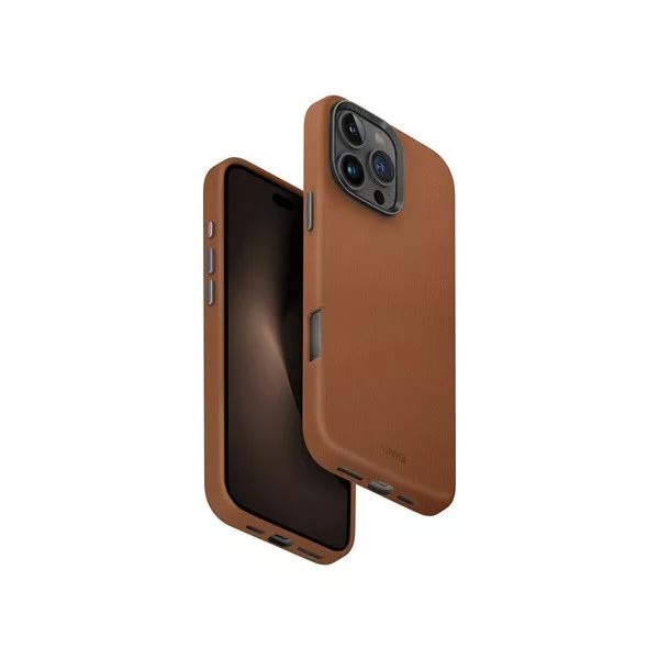 Кожен калъф Uniq Lyden Apple iPhone 16 Pro Max MagSafe, кафяв (UNIQ-IP6.9P(2024)-LYDMCML)-0