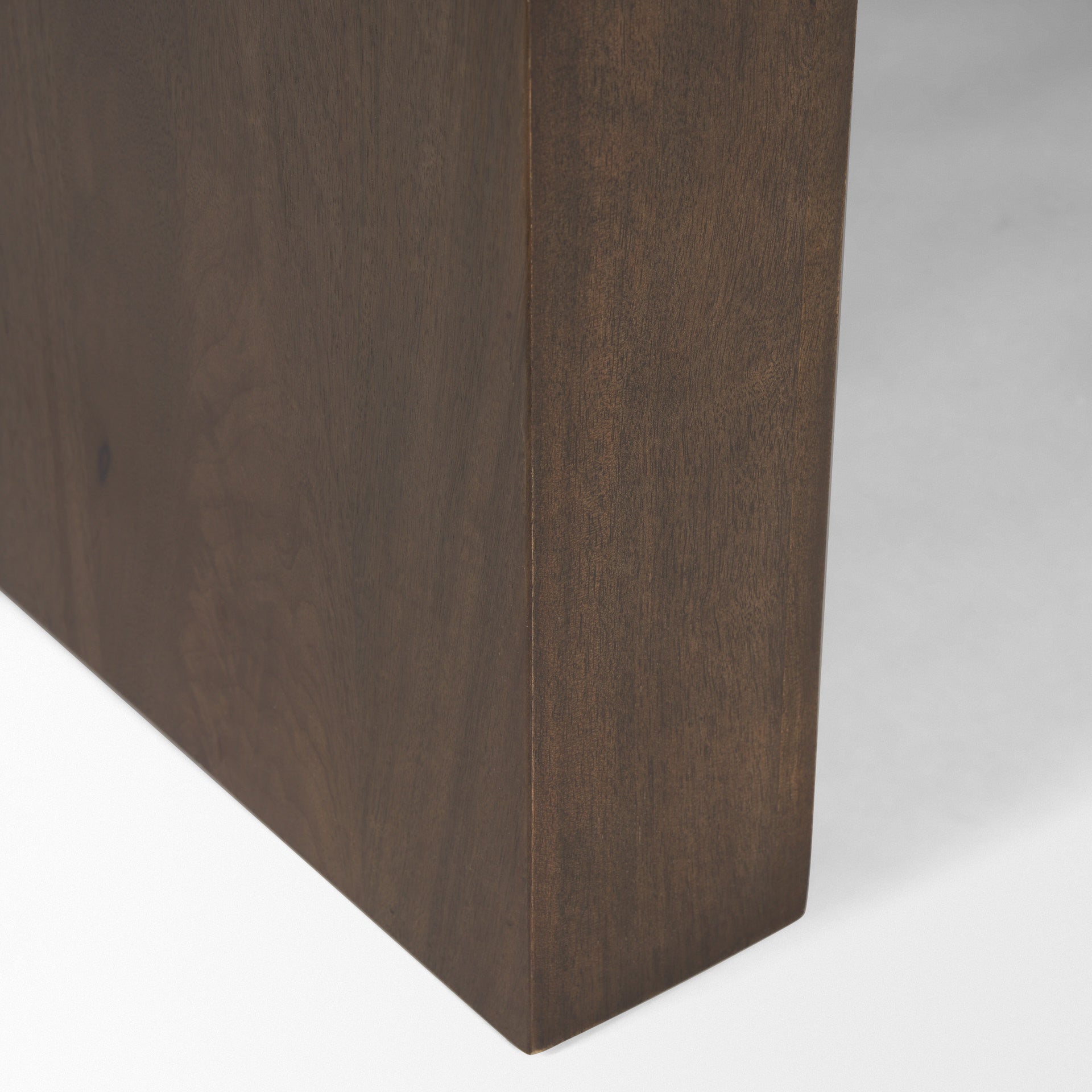 48" Dark Brown Solid Wood Sled Coffee Table-6