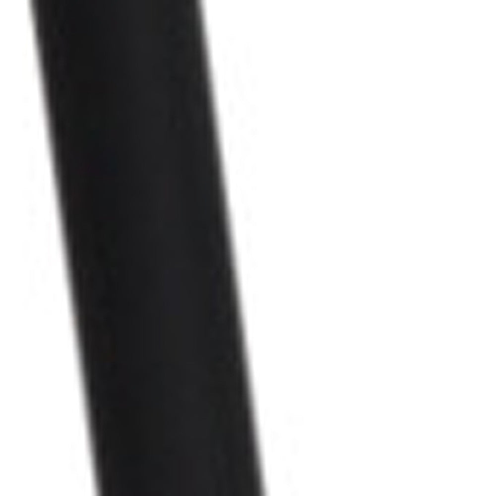 Cream and Black Upholstered Boucle And Metal Dining Side Chair-2