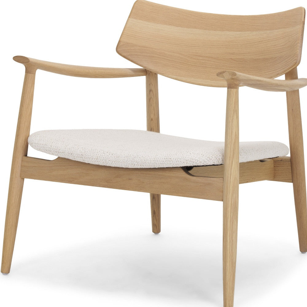 27" Cream and Brown Upholstered Arm Chair-2