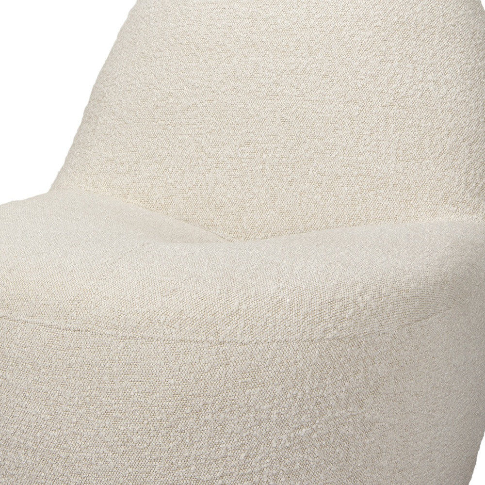 33" Cream Upholstered Slipper Chair-2