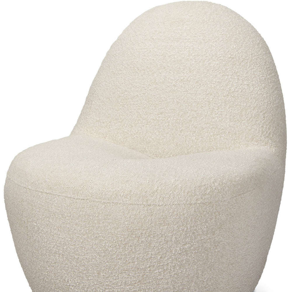 33" Cream Upholstered Slipper Chair-3