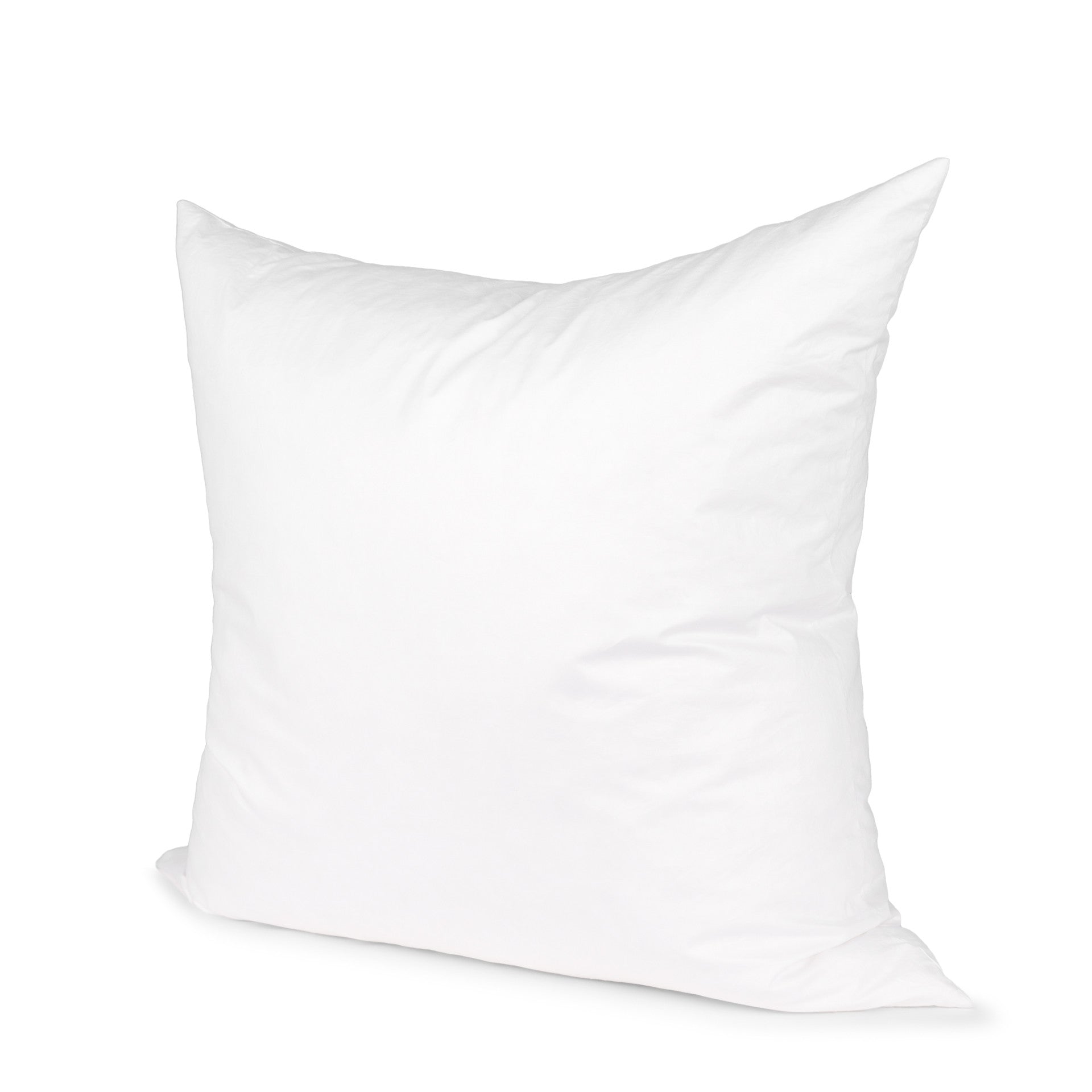 24" White Cotton Down Blend Throw Pillow Insert-1