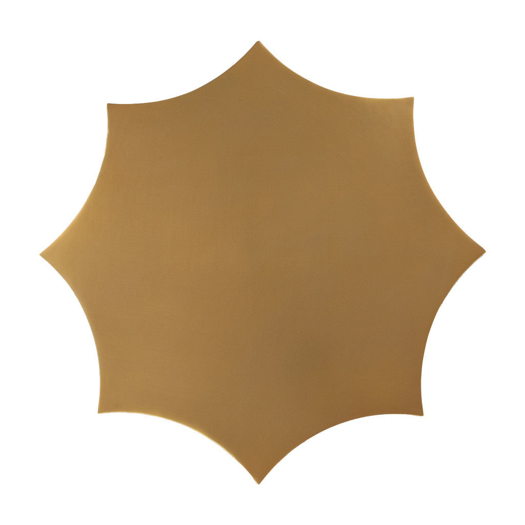 20" Beige Iron Pedestal End Table-4