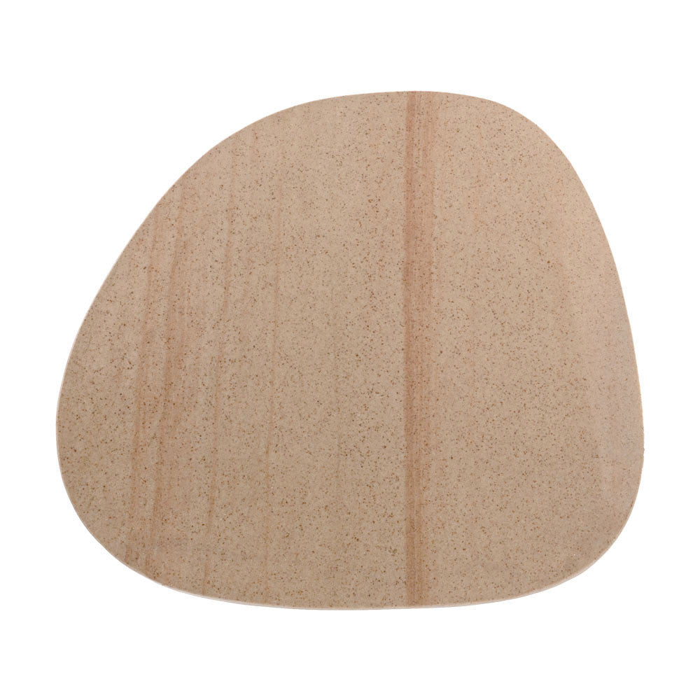 22" Silver And Beige Cast Aluminum And Marble Pedestal End Table-3