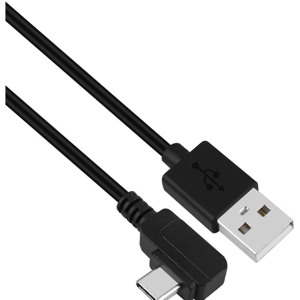 Stansson USB-A - USB-C (прав ъгъл) кабел 1 м (CZ-236-D) (CZ-236-D) - Кабел за данни (CZ-236-D)-0