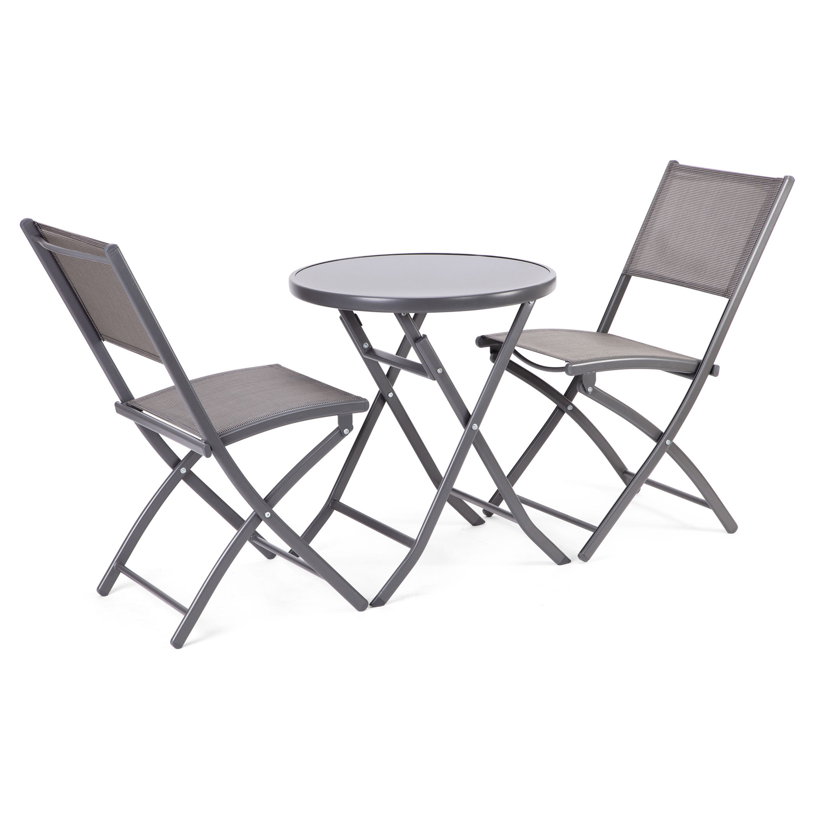 Set zahradního nábytku kov Fieldmann šedý 3 el. (FDZN5002)-0