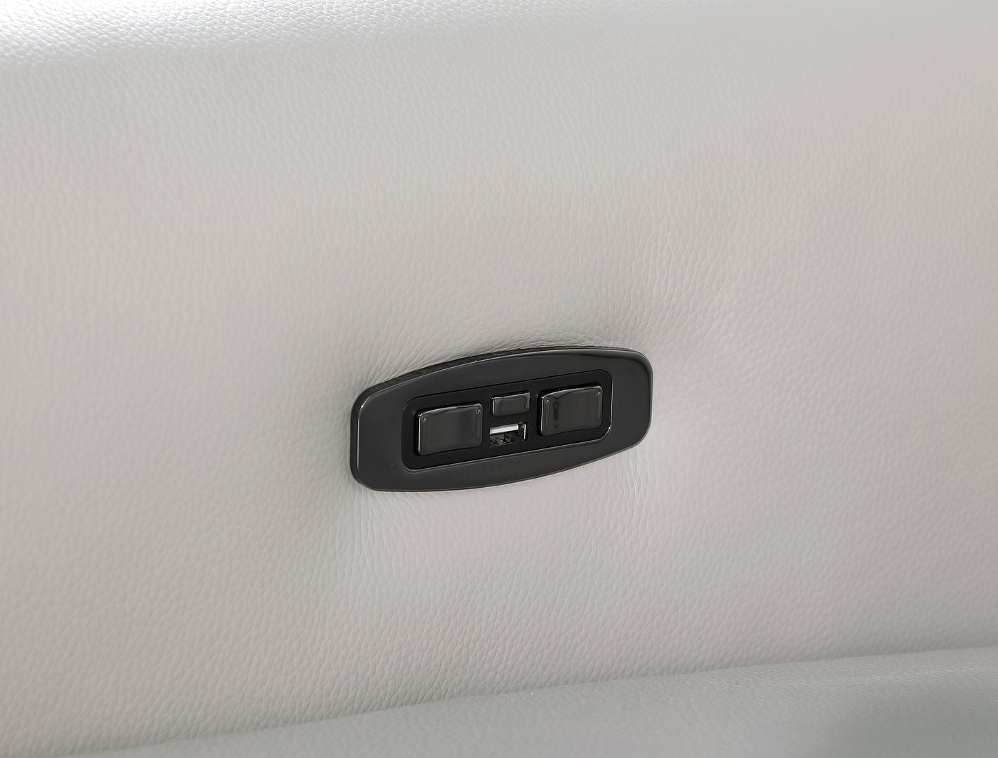 Light Gray Italian Leather Power Reclining U Shaped Eight Piece Corner Sectional With Console-7