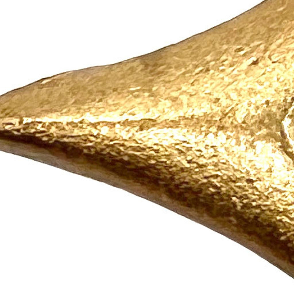 Set of Six Brass Cast Aluminum Arrow Drawer Pull Knobs-7